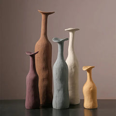 Morandi Minimalist Ceramic Flower Vases