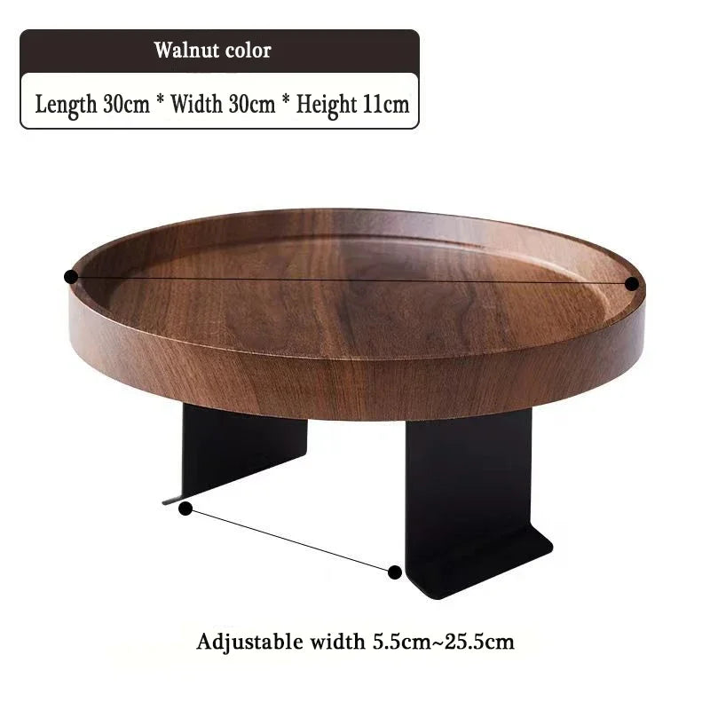 Mobile Sofa Tray Mini Coffee Table Adjustable Sofa Armrest Waterproof Stain Resistant Corner Storage Tray Furniture Living Room