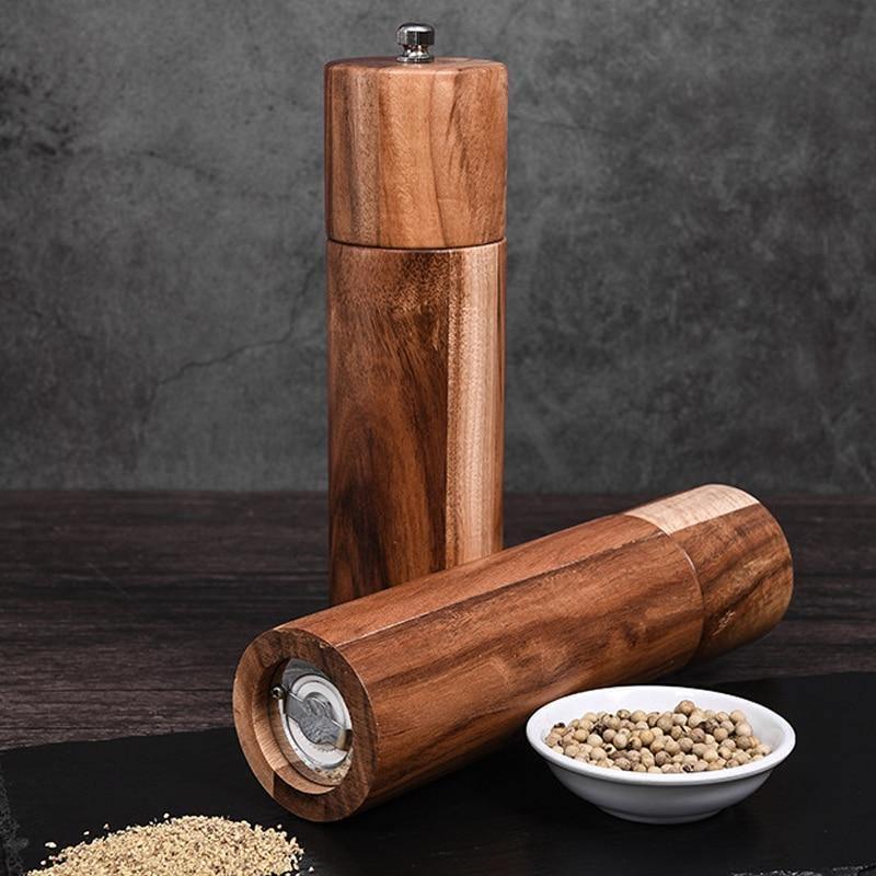 Acacia Wood Salt & Pepper Mills Pepper Grinder | Sage & Sill