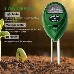 3-In-1 Battery-Free Soil Moisture, Light, and pH Meter